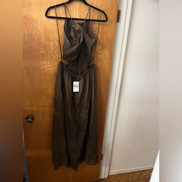 Faithfull the Brand La Piedra Maxi Dress Chocolate 10 - Picture 6 of 12